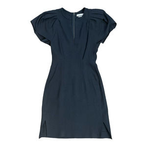 Isabel Marant Etoile Linen Puff Sleeve V-Neck Sheath Dress 34 EU 0 US
